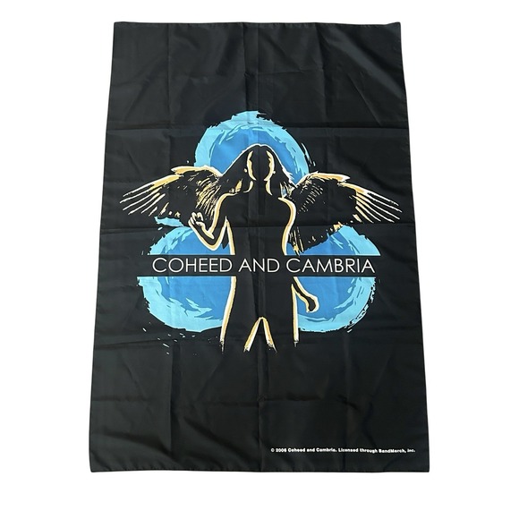 Vintage Coheed and Cambria Ambellina Warrior Angel Armory Wars Keywork Wall Flag